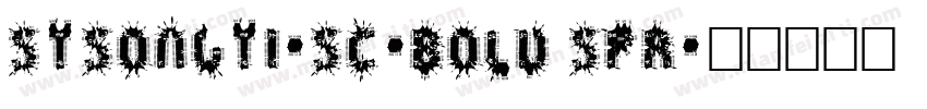 STSongti-SC-Bold Spr字体转换